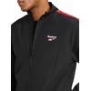 image:imageReebok Mens Ri Cross Check Woven Jacket Standard Fit Lightweight Nylon FabricBlack