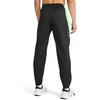 image:imageReebok Mens Running Pant Standard Fit 31 Inseam Lightweight Poly FabricBlackSolar Lime