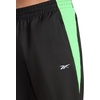 image:imageReebok Mens Running Pant Standard Fit 31 Inseam Lightweight Poly FabricBlackSolar Lime