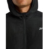 image:imageReebok Mens Running Woven Wind Jacket Standard Fit Lightweight Nylon FabricBlack