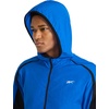 image:imageReebok Mens Running Woven Wind Jacket Standard Fit Lightweight Nylon FabricOptimum Blue