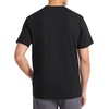 image:imageReebok Mens Short Sleeve Crewneck Embroidered TShirt Standard Fit Lightweight Stretch Cotton FabricBlack  Premier Embroidery