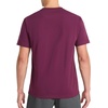 image:imageReebok Mens Short Sleeve Crewneck Embroidered TShirt Standard Fit Lightweight Stretch Cotton FabricBlack Cherry  Vector Embroidery