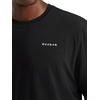 image:imageReebok Mens Short Sleeve Crewneck Embroidered TShirt Standard Fit Lightweight Stretch Cotton FabricBlackStark White  Overdrive