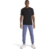 image:imageReebok Mens Short Sleeve Crewneck Embroidered TShirt Standard Fit Lightweight Stretch Cotton FabricBlackStark White  Overdrive