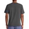 image:imageReebok Mens Short Sleeve Crewneck Embroidered TShirt Standard Fit Lightweight Stretch Cotton FabricCharcoal Heather  Overdrive