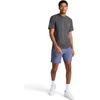image:imageReebok Mens Short Sleeve Crewneck Embroidered TShirt Standard Fit Lightweight Stretch Cotton FabricCharcoal Heather  Overdrive