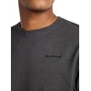 image:imageReebok Mens Short Sleeve Crewneck Embroidered TShirt Standard Fit Lightweight Stretch Cotton FabricCharcoal Heather  Overdrive