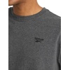 image:imageReebok Mens Short Sleeve Crewneck Embroidered TShirt Standard Fit Lightweight Stretch Cotton FabricCharcoal Heather  Vector Embroidery