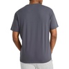 image:imageReebok Mens Short Sleeve Crewneck Embroidered TShirt Standard Fit Lightweight Stretch Cotton FabricEbony  Vector Embroidery