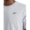 image:imageReebok Mens Short Sleeve Crewneck Embroidered TShirt Standard Fit Lightweight Stretch Cotton FabricGrey Heather  Supreme Embroidery
