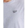 image:imageReebok Mens Short Sleeve Crewneck Embroidered TShirt Standard Fit Lightweight Stretch Cotton FabricGrey Heather  Vector Embroidery