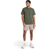 image:imageReebok Mens Short Sleeve Crewneck Embroidered TShirt Standard Fit Lightweight Stretch Cotton FabricGrit Green  Premier Embroidery