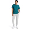 image:imageReebok Mens Short Sleeve Crewneck Embroidered TShirt Standard Fit Lightweight Stretch Cotton FabricRetro Teal  Vectory Embroidery
