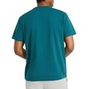 image:imageReebok Mens Short Sleeve Crewneck Embroidered TShirt Standard Fit Lightweight Stretch Cotton FabricRetro Teal  Vectory Embroidery