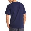image:imageReebok Mens Short Sleeve Crewneck Embroidered TShirt Standard Fit Lightweight Stretch Cotton FabricVector Navy  Vector Embroidery