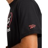 image:imageReebok Mens Short Sleeve Graphic Crewneck TShirt Standard Fit Lightweight CottonPoly FabricBlack  Vertigo