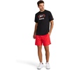 image:imageReebok Mens Short Sleeve Graphic Crewneck TShirt Standard Fit Lightweight CottonPoly FabricBlack  Vertigo