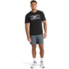 image:imageReebok Mens Short Sleeve Graphic Crewneck TShirt Standard Fit Lightweight CottonPoly FabricBlackStark White  Locker