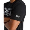 image:imageReebok Mens Short Sleeve Graphic Crewneck TShirt Standard Fit Lightweight CottonPoly FabricBlackStark White  Locker