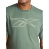 image:imageReebok Mens Short Sleeve Graphic Crewneck TShirt Standard Fit Lightweight CottonPoly FabricDuck Green  Halo