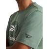 image:imageReebok Mens Short Sleeve Graphic Crewneck TShirt Standard Fit Lightweight CottonPoly FabricDuck Green  Vertigo
