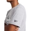 image:imageReebok Mens Short Sleeve Graphic Crewneck TShirt Standard Fit Lightweight CottonPoly FabricGrey Heather  All Sports