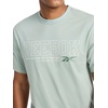 image:imageReebok Mens Short Sleeve Graphic Crewneck TShirt Standard Fit Lightweight CottonPoly FabricIceberg Green  Intersect