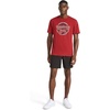 image:imageReebok Mens Short Sleeve Graphic Crewneck TShirt Standard Fit Lightweight CottonPoly FabricRetro Red  Meridian