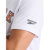 image:imageReebok Mens Short Sleeve Graphic Crewneck TShirt Standard Fit Lightweight CottonPoly FabricStark White  Campus