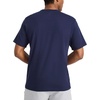 image:imageReebok Mens Short Sleeve Graphic Crewneck TShirt Standard Fit Lightweight CottonPoly FabricVector Navy  Vortex
