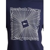 image:imageReebok Mens Short Sleeve Graphic Crewneck TShirt Standard Fit Lightweight CottonPoly FabricVector Navy  Vortex
