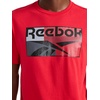 image:imageReebok Mens Short Sleeve Graphic Crewneck TShirt Standard Fit Lightweight CottonPoly FabricVector Red  Charade