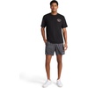 image:imageReebok Mens Small Logo Crewneck TShirt Standard Fit Lightweight CottonPoly Jersey FabricBlack  Athletics Dept