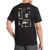 image:imageReebok Mens Small Logo Crewneck TShirt Standard Fit Lightweight CottonPoly Jersey FabricBlack  Bebop