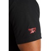 image:imageReebok Mens Small Logo Crewneck TShirt Standard Fit Lightweight CottonPoly Jersey FabricBlack  Globe
