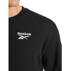 image:imageReebok Mens Small Logo Crewneck TShirt Standard Fit Lightweight CottonPoly Jersey FabricBlack  Peak