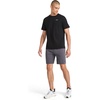 image:imageReebok Mens Small Logo Crewneck TShirt Standard Fit Lightweight CottonPoly Jersey FabricBlack  Schematic