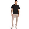 image:imageReebok Mens Small Logo Crewneck TShirt Standard Fit Lightweight CottonPoly Jersey FabricBlackStark White  Embroidery