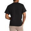 image:imageReebok Mens Small Logo Crewneck TShirt Standard Fit Lightweight CottonPoly Jersey FabricBlackStark White  Embroidery