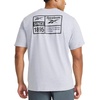 image:imageReebok Mens Small Logo Crewneck TShirt Standard Fit Lightweight CottonPoly Jersey FabricGrey Heather  Expo