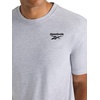 image:imageReebok Mens Small Logo Crewneck TShirt Standard Fit Lightweight CottonPoly Jersey FabricGrey Heather  Expo