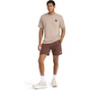 image:imageReebok Mens Small Logo Crewneck TShirt Standard Fit Lightweight CottonPoly Jersey FabricGritty Grey  Hooptastic