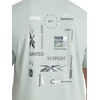 image:imageReebok Mens Small Logo Crewneck TShirt Standard Fit Lightweight CottonPoly Jersey FabricIceberg Green  Bebop