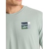 image:imageReebok Mens Small Logo Crewneck TShirt Standard Fit Lightweight CottonPoly Jersey FabricIceberg Green  Bebop