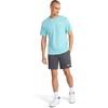 image:imageReebok Mens Small Logo Crewneck TShirt Standard Fit Lightweight CottonPoly Jersey FabricMarine Blue  Small Embroidery