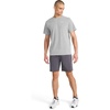 image:imageReebok Mens Small Logo Crewneck TShirt Standard Fit Lightweight CottonPoly Jersey FabricMedium Grey Heather  Schematic