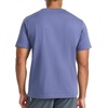 image:imageReebok Mens Small Logo Crewneck TShirt Standard Fit Lightweight CottonPoly Jersey FabricNightshadow Blue  Embroidery