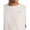 image:imageReebok Mens Small Logo Crewneck TShirt Standard Fit Lightweight CottonPoly Jersey FabricPumice Stone  Schematic