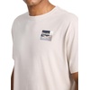 image:imageReebok Mens Small Logo Crewneck TShirt Standard Fit Lightweight CottonPoly Jersey FabricSilver Cloud  Bebop